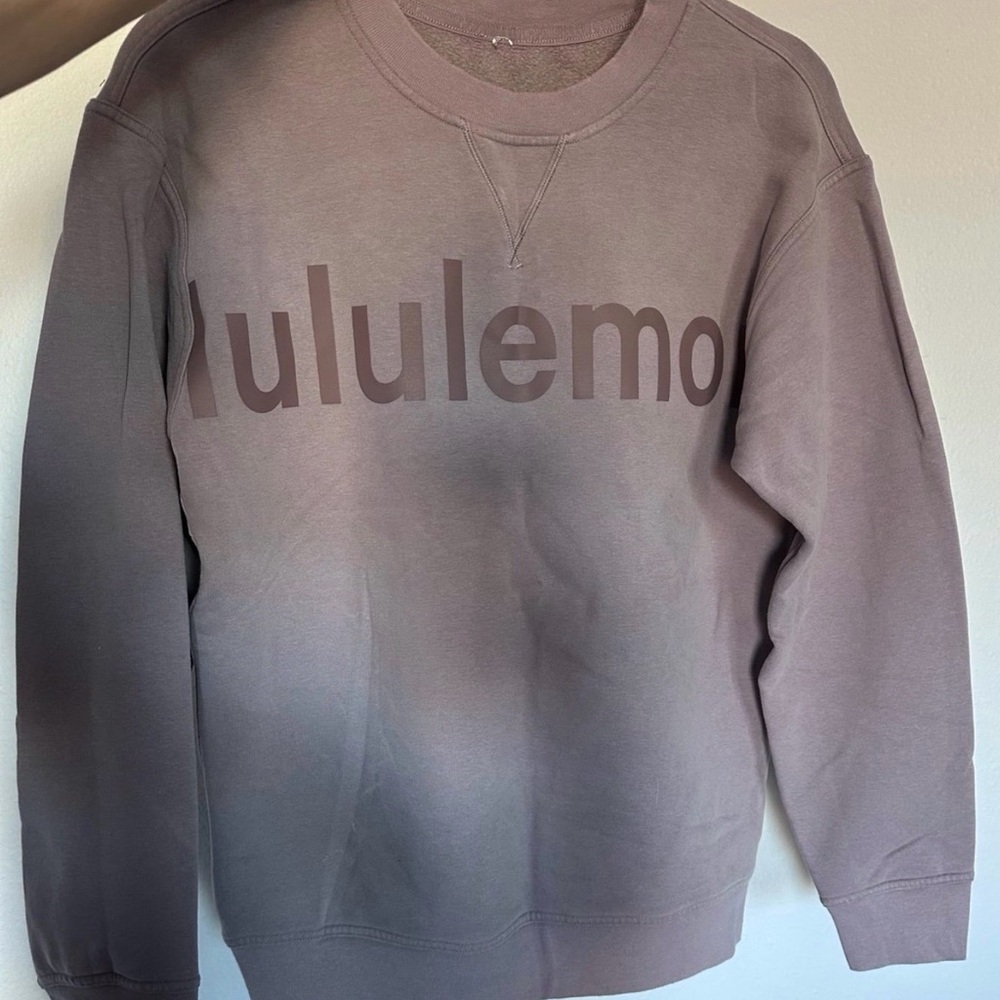Lululemon All Yours Logo Crew sweatshirt Violet Verbena